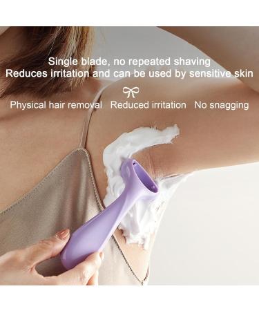 Buy Women's Razor for Sensitive Skin Best Bikini Razor & Body Hair Removal Tools | Purple - Buy Online on GoSupps.com