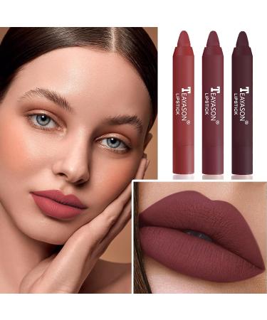 XINGXYUEL 3PCS Nude Lipstick Set - Waterproof Long Lasting Velvet Lip Gloss - Professional Lip Makeup - Matte Lipstick Set - Buy Online on GoSupps.com