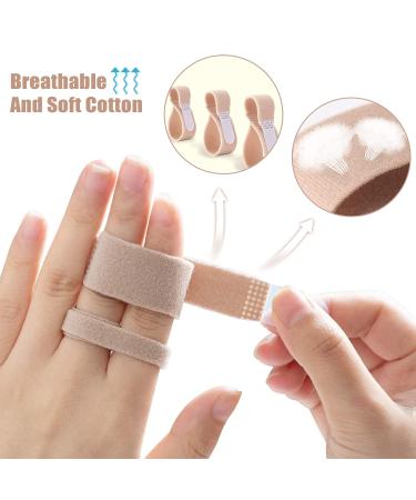 Xinjieda Toe Wraps - 6 Pieces Toe Tapes Splints Separator for Overlapping Toes - Beige (3 sizes) - Buy Online on GoSupps.com