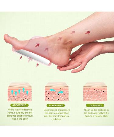Detox Foot Pads | Bamboo Vinegar Deep Cleansing Patches for Foot Care - 14PCS | Relieve Stress, Improve Sleep, Relaxation - Buy Online on GoSupps.com