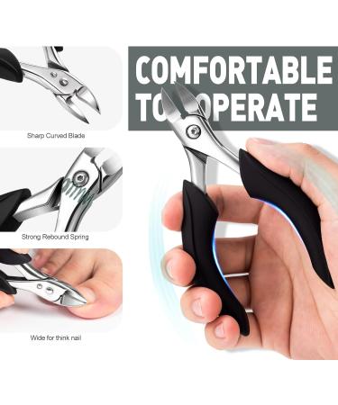 BEZOX Nail Clippers Set for Thick Nails - 6 Pcs Fingernail and Toenail Clippers for Adults, Men, and Women in Green - Buy Online on GoSupps.com