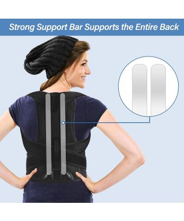HFXBearArmor Posture Corrector- Adjustable Back Brace for Men and Women XL - Lumbar Support for Neck, Back, Shoulder Pain Relief - Buy Online on GoSupps.com