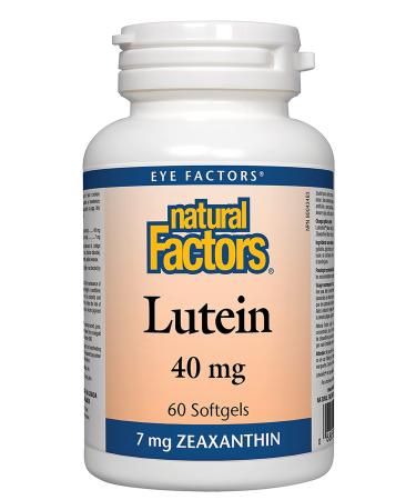 Natural Factors Lutein 40 mg 60 Softgels