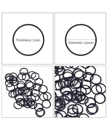 1000 Black Mini Elastic Hair Ties - Perfect for Kids Braids & Wedding Hairstyles | International Shipping Available - Buy Online on GoSupps.com