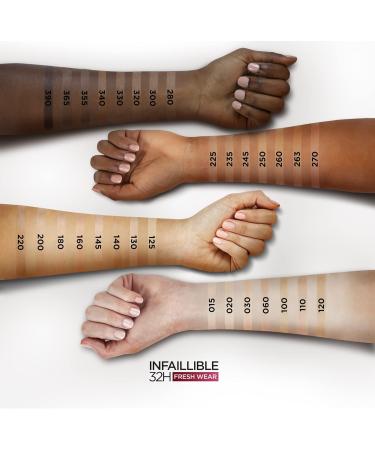 L'Or al Paris Liquid Foundation Full Coverage Lasting Wear With Vitamin C and SPF 25 Infallible 32H Fresh Wear 15 Porcelain (Pack of 5) 15 30 ml (Pack of 5) - Buy Online on GoSupps.com