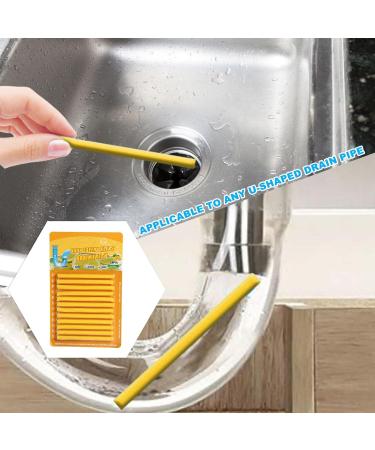 Drain Sticks Drain Unclogging - Drain Cleaner Sticks Drain Clog Remover - Useful Drain Cleaner Sticks for Sink Shower Toilet Kitchen Drains Sink Deodorizer for Lemon - Buy Online on GoSupps.com