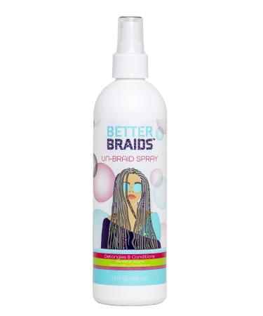 Un-Braid Spray Detangler 12 Fl Oz (Pack of 2)