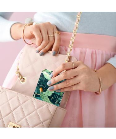 Travel Lipstick Organizer Case - Portable Makeup Bag with Mirror | Angels Green Background | Convenient & Stylish for Women - Buy Online on GoSupps.com