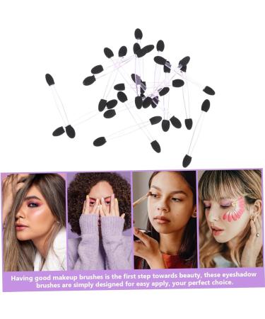 Balacoo 100pcs Eye Shadow Stick Disposable Eyeliner Eyeshadow Applier Eyeshadow Makeup Accessories 7.5x0.5cm Black - Buy Online on GoSupps.com
