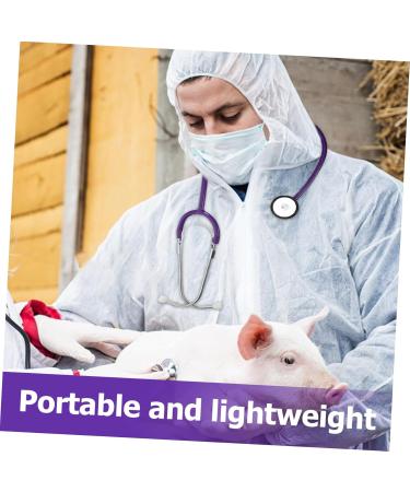 Sosoport Lightweight Livestock & Pet Stethoscope - Convenient Household Veterinary Tool in Purple Rubber - Buy Online on GoSupps.com