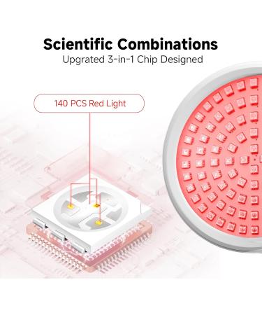 Red Light Lamp with Base Red Light Lamp with Timer 140LEDs Red Light Lamp Dimmable Brightness Red Light - Buy Online on GoSupps.com