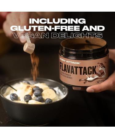 Buy Body Attack FlavtiStic Milky Chocolate Powder - 250g | Gluten-Free Aspartame-Free Perfect for Baking & Drinks | International Shipping Available - Buy Online on GoSupps.com