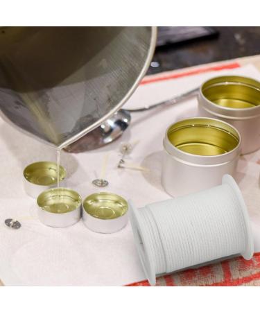 61m Candle Wicks & 150 Candle Holder Clips for DIY Wedding & Communion Candles - Premium White Wick for Fragrance Candles - Buy Online on GoSupps.com