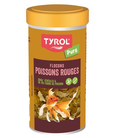Tyrol Pure - Insect Flakes for Fish - Aquarium Fish Food - Complete Fish Food with Quality Ingredients - 4 Types of Insects - Goldfish Food 250Ml
