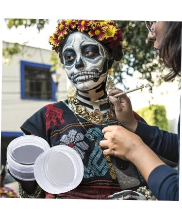 POPETPOP 4 Pcs Cosmetic Wax Waterproof Eyeliner Halloween Paint Makeup Pigment Special Effects Prosthesis 4X4X2CMx2pcs Black Whitex2pcs - Buy Online on GoSupps.com