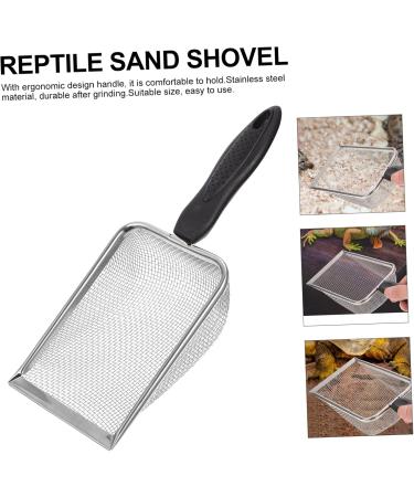 BESPORTBLE 3 Pcs Pet Cleaning Tools Reptiles Sand Mesh Shovel Uvlizer Beachcombing Strainer Zoo Stainless Steel 27X10X5CMx3pcs Blackx3pcs - Buy Online on GoSupps.com