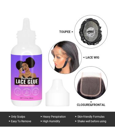 Lace Glue for Wigs - Waterproof Super Hold Wig Glue for Front Lace Invisible Hair Bonding for Weave & Hair Systems - Buy Online on GoSupps.com