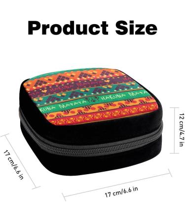 GIAPB Period Bag - African Stripe Art Color499 | Sanitary Napkin Storage & Makeup Pouch - Buy Online on GoSupps.com