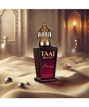 Bella Vi.ta Luxury TAAJ Gold Oud Attar with Caramel Rose Jasmine & Orris for Men and Women Non-Alcoholic Roll On Long Lasting Fragrance 12 ML (Wood) - Buy Online on GoSupps.com