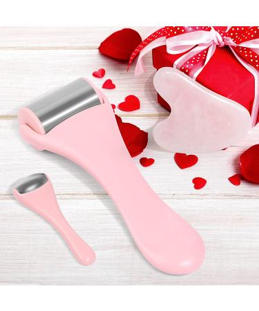 Stainless Steel Ice Roller & Scraping Massage Tool Set for Face & Body | Reduce Puffiness, Relax Muscles, Smooth Wrinkles - 3 Pcs - Buy Online on GoSupps.com