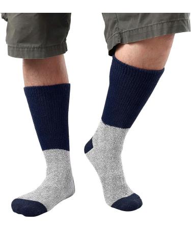 Thermal Diabetic Socks - Non-Binding Crew Socks for Men & Women (3 Pairs) - Doctor Recommended - Size 13-15 - Assorted Colors - Buy Online on GoSupps.com