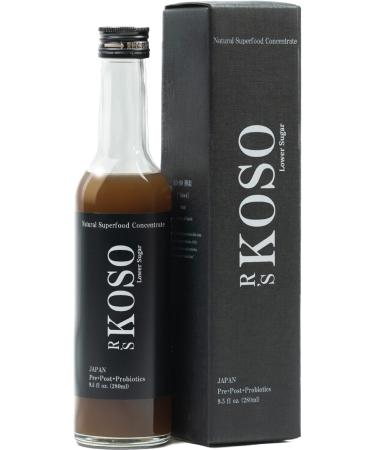 R's KOSO Lower Sugar 3-Day Cleanse - Japanese Enzyme Drink Rich in Probiotics and Prebiotic Made from 100+ Vegetables & Fruits - Natural Support for Better Digestion & Gut Health + Detox - 9.5oz (1)