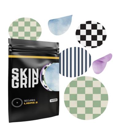 Skin Grip Adhesive Patches for Libre 2 CGM Classic Pack Waterproof & Sweatproof Adhesive for 10-14 Days Pre-Cut Adhesive Medical Tape Continuous Glucose Monitor