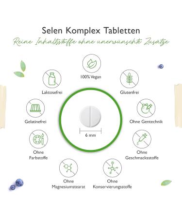 Buy Selen Triple Complex 365 Tablets - 200 g - Vegan High-Dose Sodium Selenite & Selenium Yeast - Premium Quality - Laboratory Tested - International Shipping - Buy Online on GoSupps.com