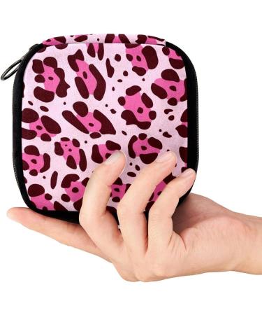 GIAPB Pink Leopard Period Bag - Sanitary Napkin Storage & Makeup Pouch - Buy Online on GoSupps.com