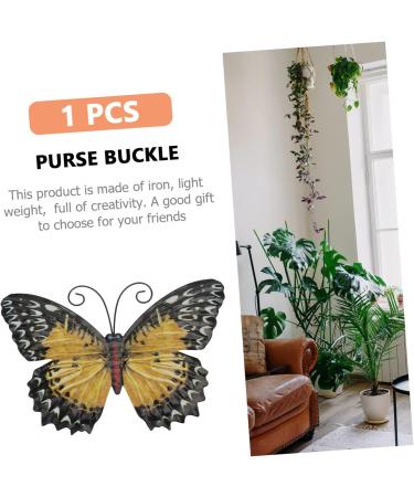 1pc Wrought Iron Butterfly Pendant Gold Office Hanging 19x13cm Yellow - Buy Online on GoSupps.com