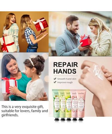 Hand cream set 5 * 30g colorful flower and fruit plant extract moisturizing hand cream anti-cracking hydrating hand cream refreshing and not greasy smoothing skin and removing roughness Binfense - Buy Online on GoSupps.com