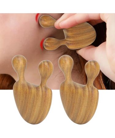 Premium 2-Part Wood Facial Massage Device | Nose Massage Tool for Men & Women | Reduces Edema & Improves Circulation | Perfect Gift - Buy Online on GoSupps.com