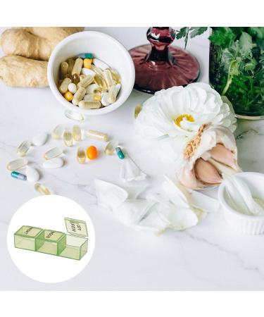 Kiniza Small Weekly Pill Organizer - 3x Daily 7-Day Pill Box Moisture-Proof & Portable Travel Case for Vitamins & Medication - Buy Online on GoSupps.com