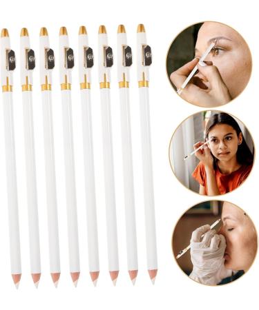 BELLIFFY 12pcs Eyebrow Pencil Sharpener Eyebrow Pencils Eyebrow Pencil for Makeup Wooden White - Buy Online on GoSupps.com