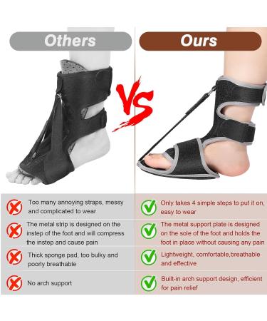 Adjustable Plantar Fasciitis Night Splint | Comfortable Arch Support Brace for Effective Relief - Buy Online on GoSupps.com