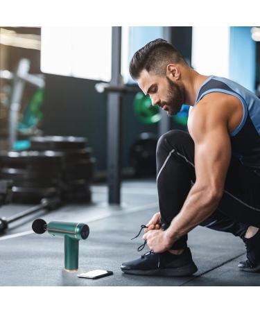 Fascia Gun Tool - Portable Fitness Massage Device | Relaxing & Compact 14X14X4.3CM Green - International Shipping Available - Buy Online on GoSupps.com