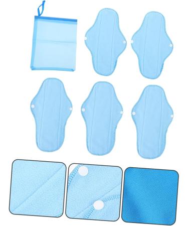 CLISPEED Women's Suit Set: 6Pcs Polar Fleece Washable Sanitary Napkins & Bag - Eco-Friendly & Convenient - Buy Online on GoSupps.com