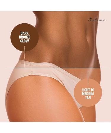 Dark Tanning Lotion with Bronzer | Sunless Indoor Self-Tanner for Dark Tones | Just Nutritive 8 Oz - Buy Online on GoSupps.com