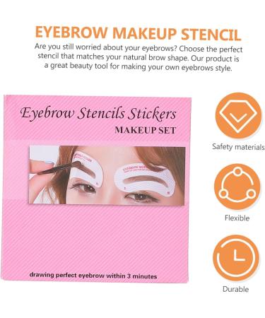 FOMIYES Brow Pencil Eyebrow Pencil 144 pcs Kit Makeup Practical Card Stencil Sticker Shaper Girls Drawing Tools Guide for Stencils Drawing Eyebrow Template 8.5x8.5cmx2pcs As Shownx2pcs - Buy Online on GoSupps.com