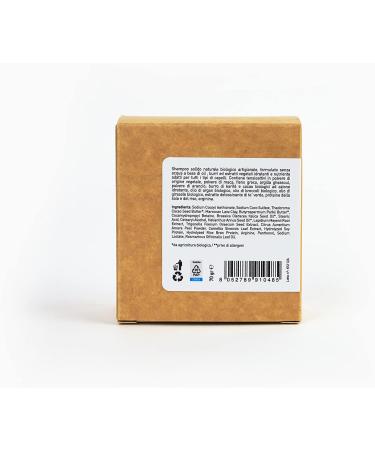 Dermorevita Solid Shampoo Maca Fenugreek Ghassoul Clay Orange Shea and Cocoa Butters Argan Broccoli Sunflower Oils Green Tea Soy and Rice Extract Arginine - Buy Online on GoSupps.com