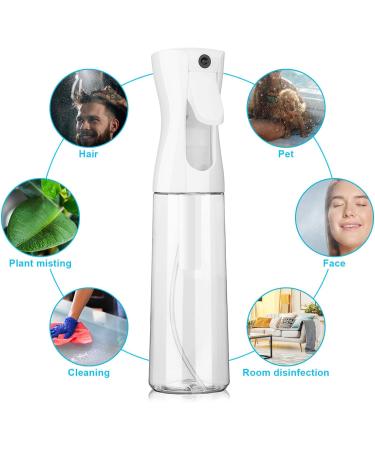 2 Pack 6.7oz Empty Continuous Spray Bottles - Ultra Fine Mister for Cooking, Cleaning, Hairstyling - Propellant Free - Clear 200ml - Buy Online on GoSupps.com