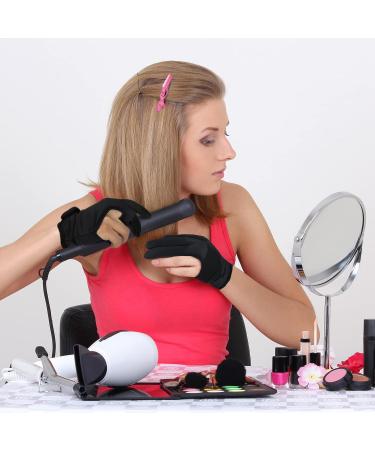 Skyley Hair Styling Tools Set - Hair Iron Heat Resistant Gloves Silicone Mat Clips & Combs for Perfect Curls - Buy Online on GoSupps.com