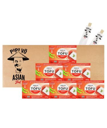 Pack of 6 (6x340g) Mori-Nu Soft Silken Tofu in Tetra (Papa Vo )
