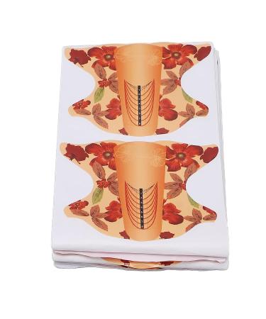 Eco-Friendly 100pcs Nail Extension Forms - Orange | For Nail Artists, Salons & Home Use - Buy Online on GoSupps.com