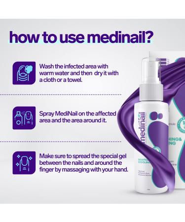 Medinail Fungus Spray - Advanced Nail Fungus Treatment and Strengthener 3.38 Fl Oz - Buy Online on GoSupps.com