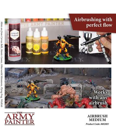 The Army Painter Warpaints Airbrush Mega Paint Set Bundle with Paint Thinner - Non-Toxic Water Based Acrylic Paints for Miniature Wargaming - Buy Online on GoSupps.com