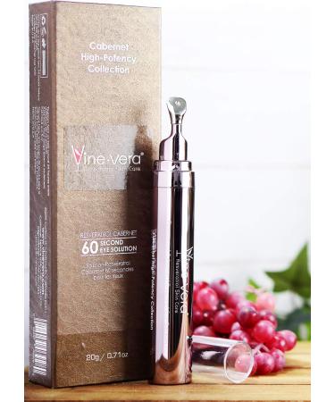 Vine Vera Resveratrol Cabernet 60 Second Eye Solution 20g / 0.71oz - Fast-Acting Eye Treatment - Buy Online on GoSupps.com