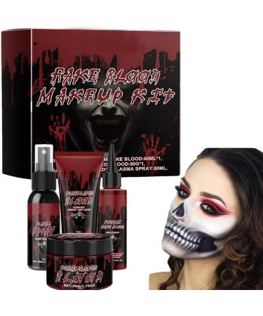  G n rique Fake Blood Makeup | Long-Lasting Clotted Scar Simulation Cosmetic | Gel Blood Body Paint for Adult Halloween Parties Masquerades Pranks Parties Decorations - Buy Online on GoSupps.com