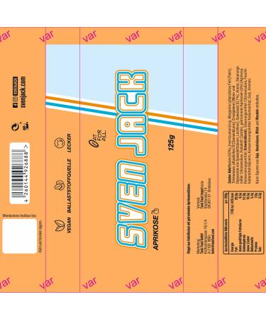 Sven Jack Energy Cake - Apricot 36x125g | Low Sugar Fitness Bars - Oatmeal Long-Chain Carbohydrates for Endurance & Energy - Buy Online on GoSupps.com