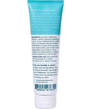 Organic Whitening Toothpaste - Fresh Mint 4 oz | Clean Teeth, Sooth Gums, Freshen Breath | Cruelty-Free, Non-GMO - No Parabens, Sulfates, Glycerin, Fluoride - Buy Online on GoSupps.com